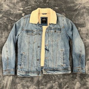Men’s Hollister Denim Fur Lined Jacket